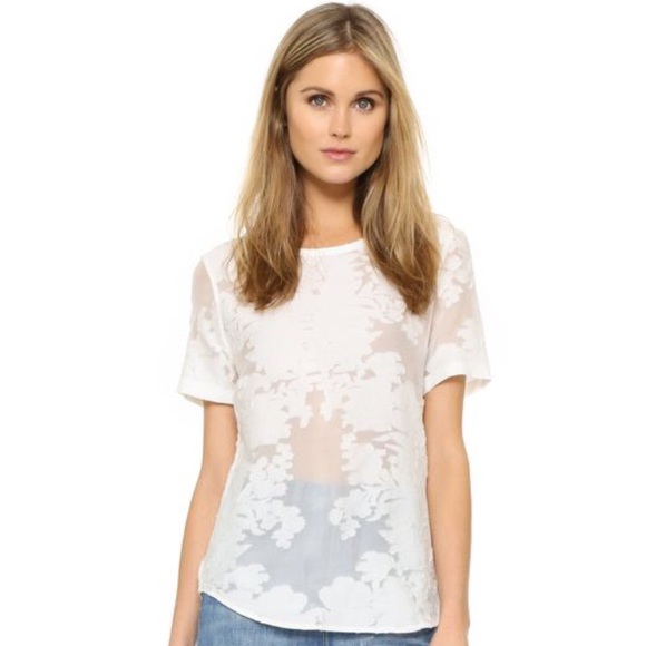 Equipment Tops - New Equipment Floral Burnout Riley Tee Equipment Tops - New Equipment Floral Burnout Riley Tee